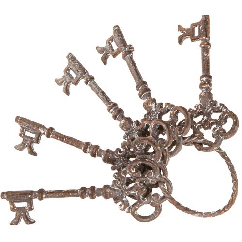 Prodotto Portachiavi decorativo vintage in metallo ruggine H20,5cm