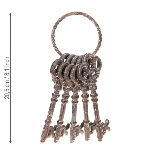 Prodotto Portachiavi decorativo vintage in metallo ruggine H20,5cm