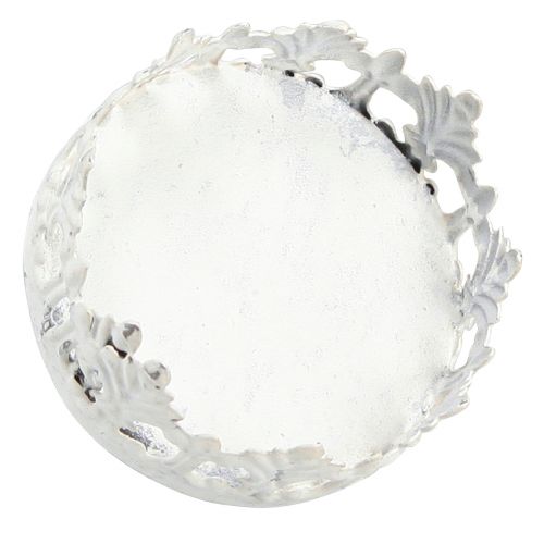 Floristik24 Portacandela vintage da collegare bianco Ø5,5 cm H8 cm 4 pezzi