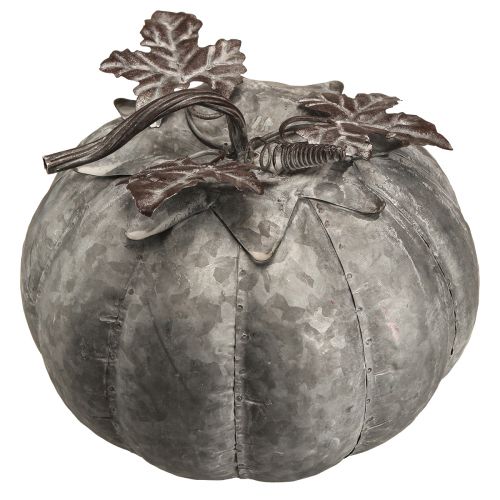 Decorazione autunnale di zucca decorativa vintage in zinco in metallo Ø21cm H20cm