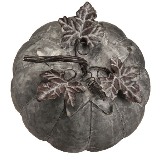 Floristik24 Decorazione autunnale di zucca decorativa vintage in zinco in metallo Ø21cm H20cm