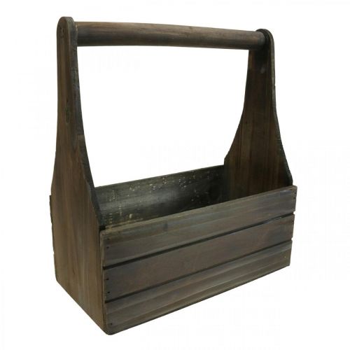 Floristik24 Fioriera vintage in legno marrone 28×14×31 cm