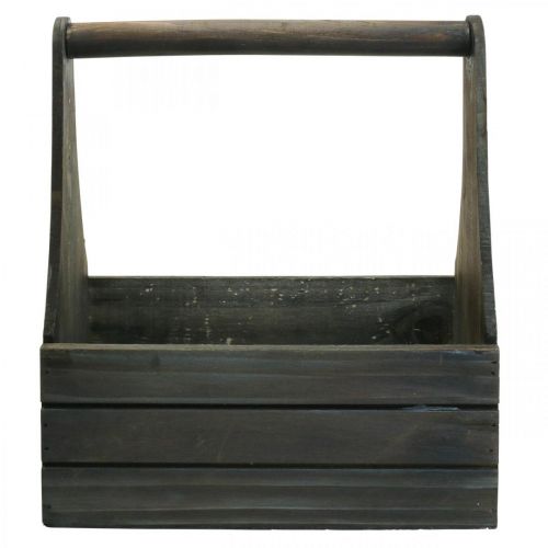 Floristik24 Fioriera vintage in legno marrone 28×14×31 cm