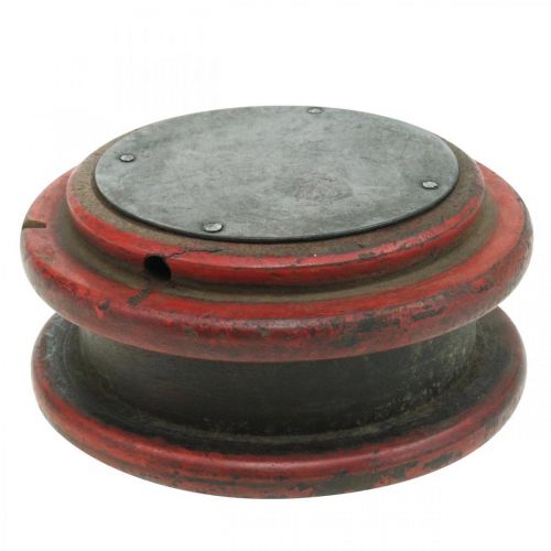 Floristik24 Rullo inverso Deco, candeliere, decorazione da tavola, design industriale, look vintage Ø12cm