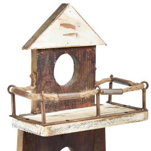 Floristik24 Mensola vintage faro decorativo in legno marittimo 30×11,5×75 cm