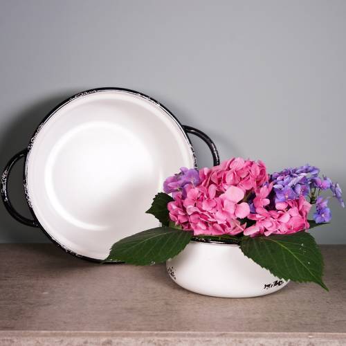 Floristik24 Ciotole vintage in metallo Ø19,5cm - Ø25cm 2 pezzi