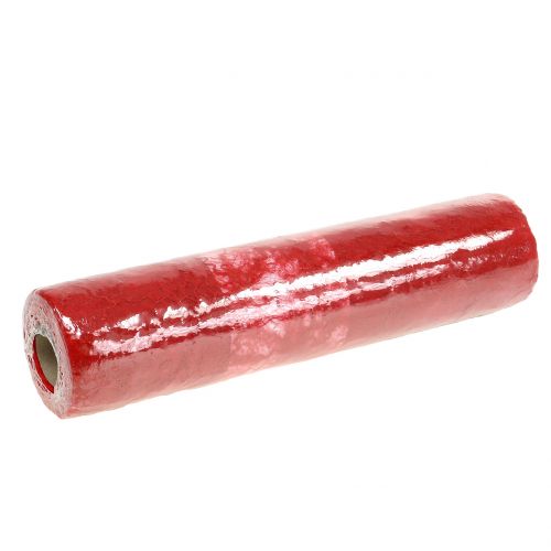 Floristik24 Tovaglia in pile rosso 30cmx25m