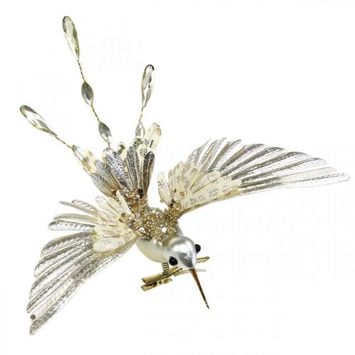 Floristik24 Colibrì, decorazioni per alberi di Natale, uccelli decorativi, decorazioni natalizie L20cm W20cm