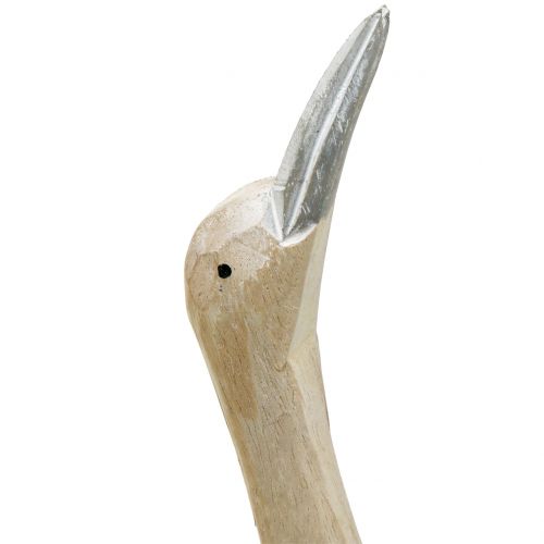 Floristik24 Scultura uccellino in legno H40cm