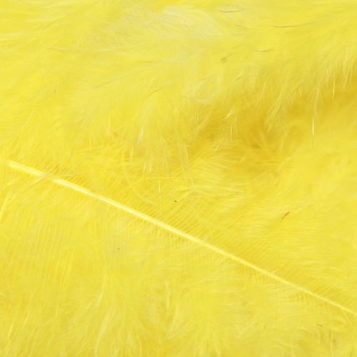 Prodotto Piume di uccello gialle per piume decorative artigianali 5 cm - 10 cm 20 g