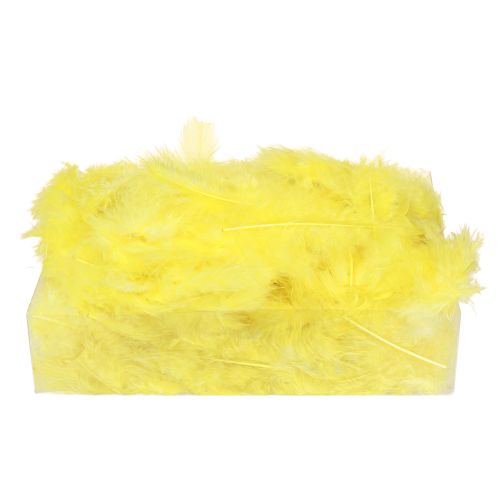 Prodotto Piume di uccello gialle per piume decorative artigianali 5 cm - 10 cm 20 g