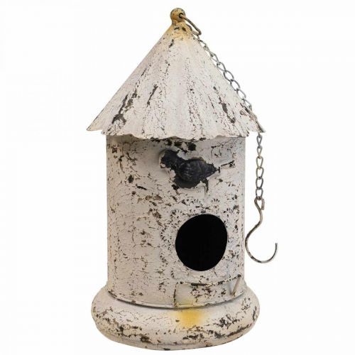 Prodotto Casetta per uccelli decorativa, decorazione sospesa decorazione da giardino in metallo H36cm