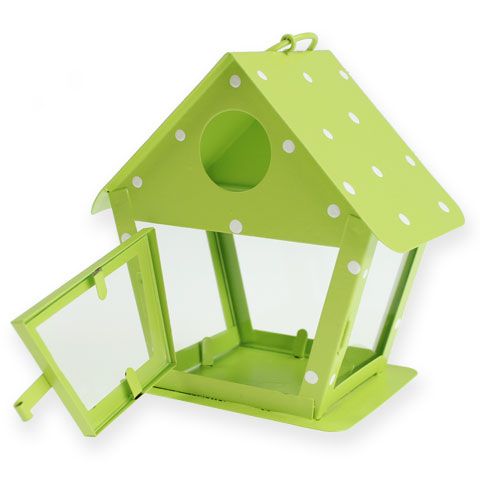 Prodotto Lanterna birdhouse verde primavera 13x12cm