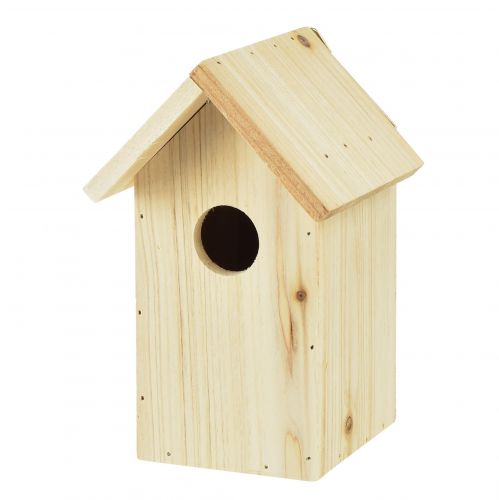 Prodotto Casetta per uccellini in legno, casetta per uccelli, in legno di abete cinciarella, 11,5×11,5×18 cm
