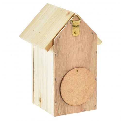 Floristik24 Casetta per uccellini in legno, casetta per uccelli, in legno di abete cinciarella, 11,5×11,5×18 cm