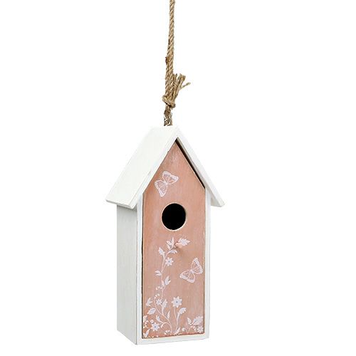 Floristik24 Birdhouse arancione per appendere 25 cm x 9 cm