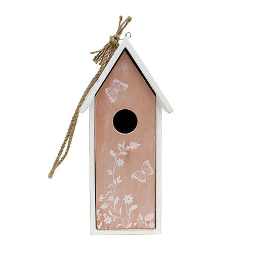 Floristik24 Birdhouse arancione per appendere 25 cm x 9 cm