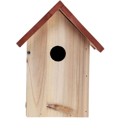 Floristik24 Nido per casetta per uccelli in legno marrone naturale/beige 23 cm 1 pezzo