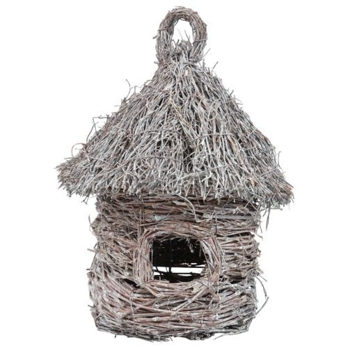 Floristik24 Casetta per uccelli decorativa casa sull'albero decorativa in legno e metallo Ø17cm H26cm