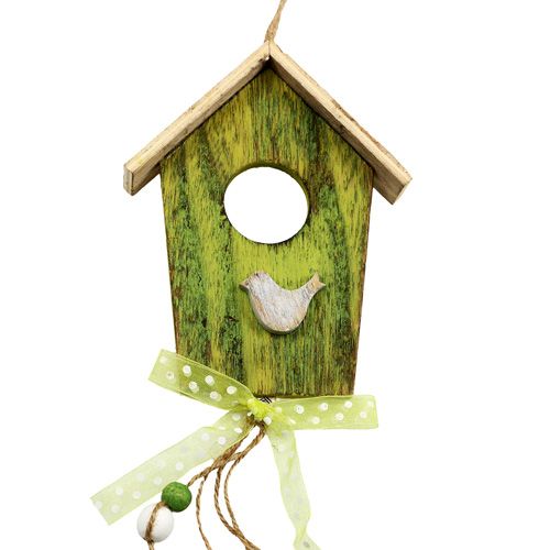 Prodotto Birdhouse per appendere verde 15 cm L65 cm 3 pezzi