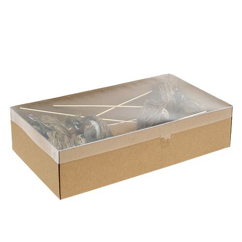 Floristik24 Nido d&#39;uccello su un bastone Ø7cm L24cm 6 pezzi