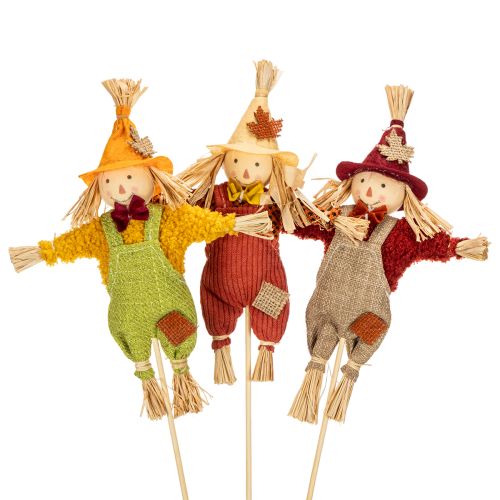 Spaventapasseri decorativo su bastoncino, ideale per lavori manuali e piante, 60 cm. acquistare | Floristik24.it