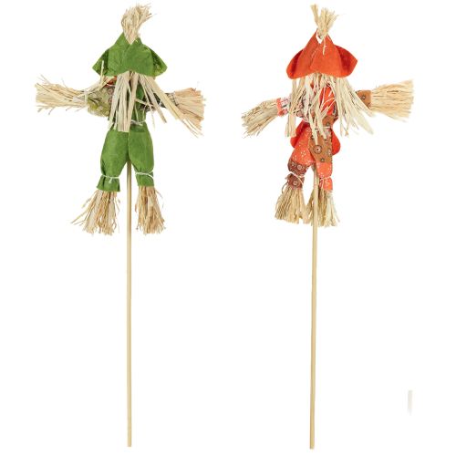 Prodotto Pali per spaventapasseri con fiori verdi arancioni H16cm 16 pezzi