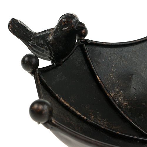 Floristik24 Ciotola per uccelli, ombrello marrone scuro 41 cm