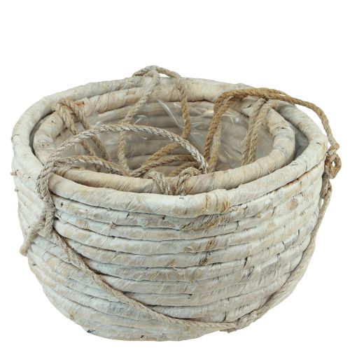 Prodotto Cestino per appendere giacinto d&#39;acqua bianco 25/31 cm set da 2