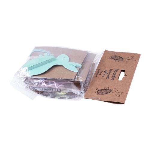 Prodotto Coniglietti pasquali nido d&#39;ape in piedi da appendere colorati 5×3×8 cm 6pz