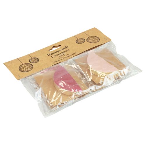 Prodotto Palline a Nido d&#39;Ape Palline a Nido d&#39;Ape Bordeaux Rosa Glitter Ø7cm 4 pz