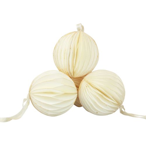 Prodotto Palline a nido d'ape Palline a nido d'ape Natale glitter bianco Ø7cm 4pz