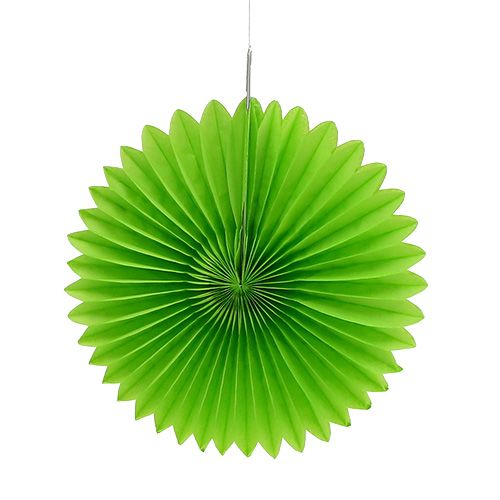 Floristik24 Fiore di carta a nido d'ape verde Ø20cm 3 pezzi