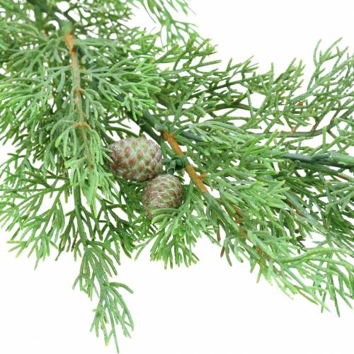 Floristik24 Ramo di ginepro Deco con coni verdi 110cm