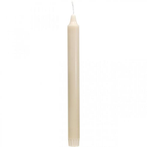 Floristik24 Candele in PURA cera candele stick crema Sahara 250/23mm cera naturale 4 pz