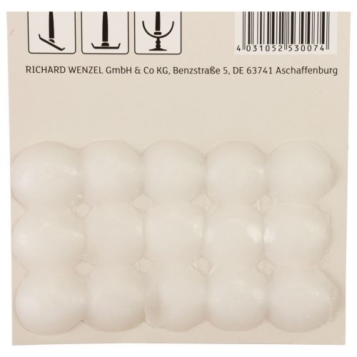 Prodotto Tamponi adesivi in cera per candele Tamponi adesivi bianchi 15 pz