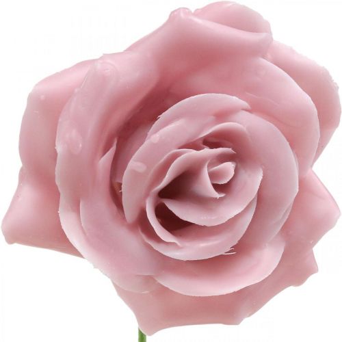 Prodotto Rose di cera rose decorative cera rosa Ø8cm 12p