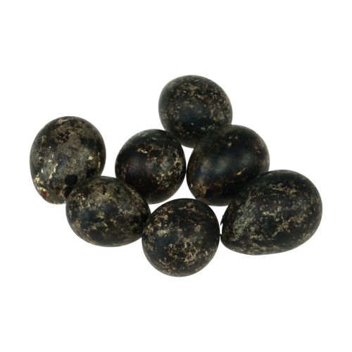 Decorazione uovo di quaglia nero vuoto 3 cm decorazione primaverile decorazione naturale 50 pz