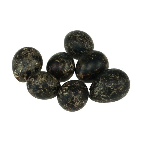 Floristik24 Decorazione Uovo Di Quaglia Nero Vuoto 3cm Decorazione Primaverile Decorazione Naturale 50pz