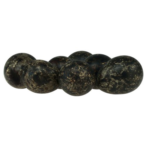 Prodotto Decorazione uovo di quaglia nero vuoto 3 cm decorazione primaverile decorazione naturale 50 pz