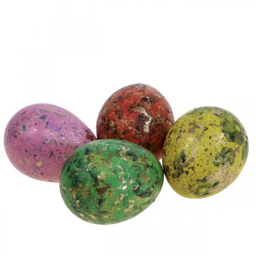 Floristik24 Decorazione uova di quaglia Uova soffiate 3cm Colorate 12 pezzi