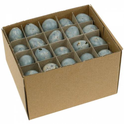 Prodotto Decorazione uovo di quaglia marmorizzato grigio vuoto 3 cm Decorazione pasquale 50 pz