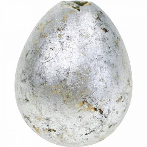 Floristik24 Decorazione Uovo Di Quaglia Argento Vuoto 3cm Decorazione Pasquale 50pz