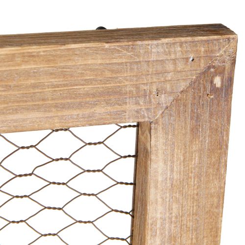 Prodotto Decorazione da parete in legno e metallo Decorazione rustica Marrone 40x60cm