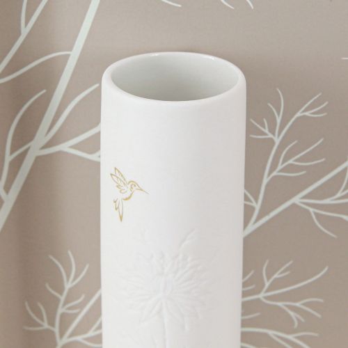 Prodotto Decorazione murale Mini vasi in legno in ceramica bianca H35cm