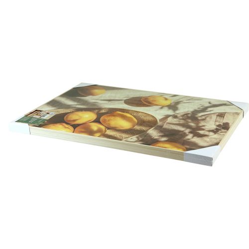 Prodotto Quadro decorativo da parete con decorazione estiva di limoni da appendere 40x60 cm