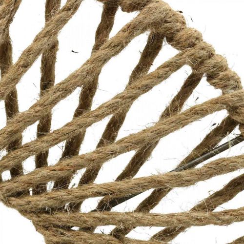Floristik24 Decorazione murale in stile Boho, nastro decorativo in iuta Ø38 cm