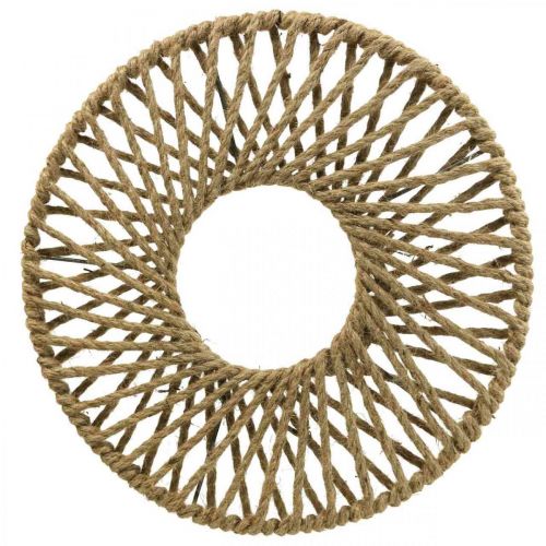 Floristik24 Decorazione murale in stile Boho, nastro decorativo in iuta Ø38 cm