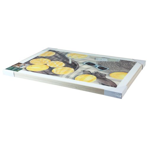 Prodotto Quadro decorativo estivo da parete con limonata al limone 40×60 cm