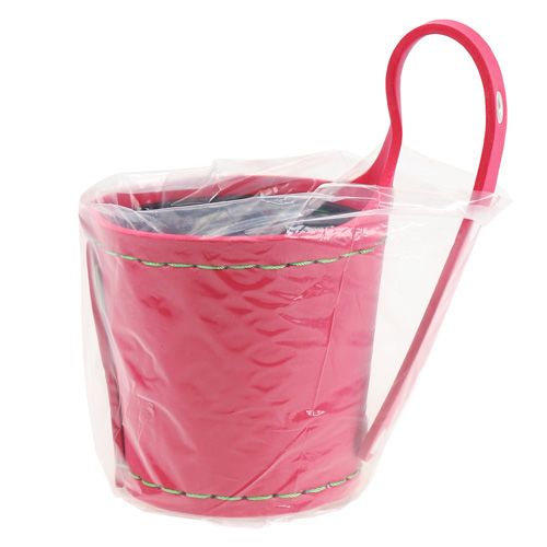 Floristik24 Portavaso da parete rosa Ø14cm H15cm, 1pz